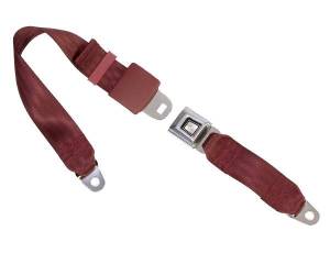 Seatbelt Planet - 1958-1964 Chevy Impala, Front, Bench Seat Belt with All-Metal Push Button Buckle