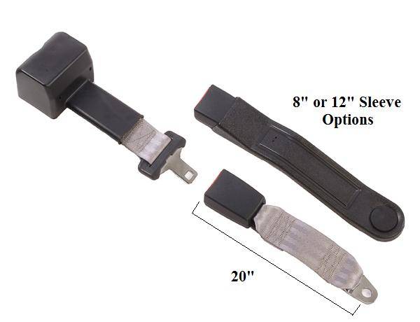 2-Point Lap Retractable Seat Belt End Release Buckle