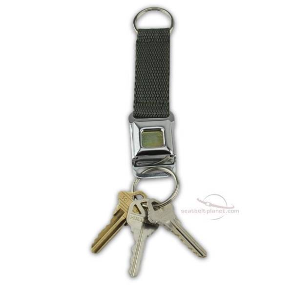 Seatbelt keychain outlet