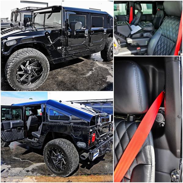 Humvee with Flame Red Seat Belts