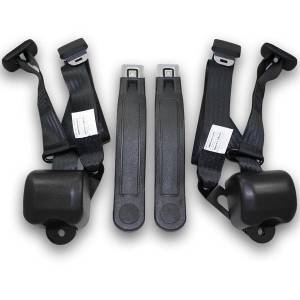 1967-1969 Chevy Camaro Retractable Lap & Shoulder Conversion Seat Belt Kit with Reman GM Style Buckle