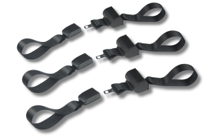 EMS Retractable Lower Body Cot Straps (2 Leg / 1 Waist Only)