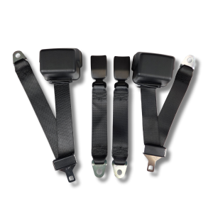 Seatbelt Planet - 1980-1987 Jaguar XJ12, Rear Driver & Passenger Seat Belt Kit - Image 1