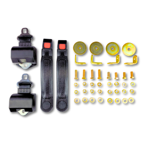 1978-1993 Dodge Ram 1500, Club Cab (2 Door Extended Cab), Rear Driver & Passenger (Jump Seat) Seat Belt Kit